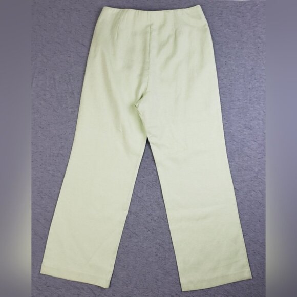 NWT English Factory Pants Wide Leg Trousers Ramie Viscose size L Mint Green - Picture 7 of 14
